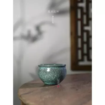 Высококачественная чайная чашка Longquan Celadon ручной работы, знаменитая чашка Lan Zongmin Master, чайный сервиз с черными шинами и льдом, китайская одинарная чашка
