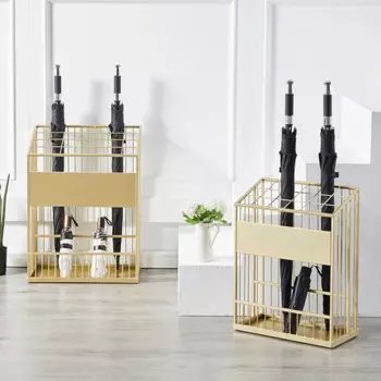 Высококачественная двухслойная конструкция стойка для зонта сетчатая разделительная конструкция универсальная стойка для зонта стильный держатель для зонта