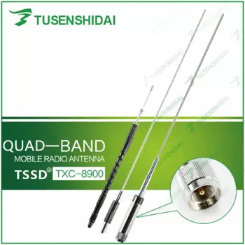 Высококачественная Мобильная Автомобильная антенна CB/VHF/UHF Quad Band 29/50/144/430MHZ для TYT TH-9800