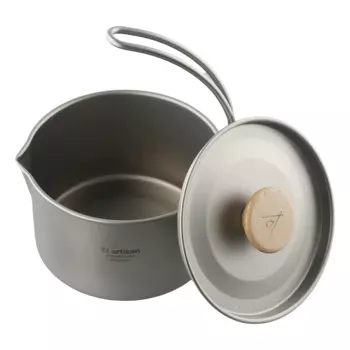 Высококачественная новая подвесная кастрюля 1100 мл, походная кастрюля, демонтаж для кемпинга, пешего туризма, пикника, посуда из титана со съемной ручкой