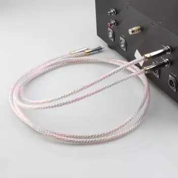 Высококачественная пара Nordost Valhalla 7N OCC посеребренный RCA разъем Соединительный кабель аудио Позолоченный разъем