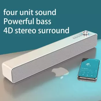 Высококачественная система домашнего кинотеатра, 4D стерео объемный HIFI Настольный звуковой бокс, полоса, портативный Bluetooth компьютерный динамик, ТВ, настенный