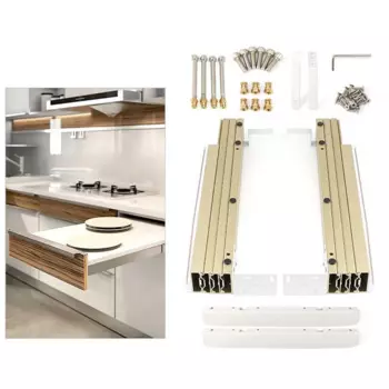 Высококачественная телескопическая складная направляющая, многофункциональный многосекционный выдвижной шкаф, ящик для обеденного стола, направляющая