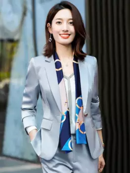 Высококачественная ткань, деловые женские деловые костюмы, весенне-осенние OL-стили, офисная женская рабочая одежда, брючные костюмы, профессиональные пиджаки