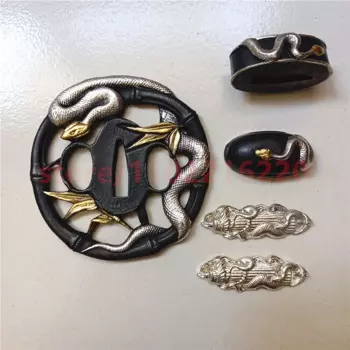 Высококачественная защитная накладка Tsuba, фучи Кашира менуки, латунный материал для реальной японской детской фурнитуры, Новинка