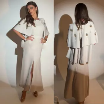 Высокое качество, изысканное атласное платье с кисточками и бисером, выпускное трапециевидное платье с круглым вырезом на заказ, миди Es