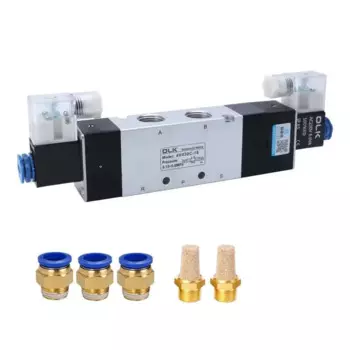 Высококачественные 3-позиционные 5-портовые пневматические электромагнитные клапаны 4V430C-15 4V430E-15 4V430P-15, пневматические регулирующие клапаны