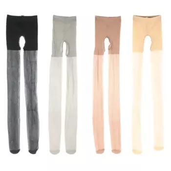 Высококачественные эластичные ультратонкие дышащие легкие шелковые колготки с двойной открытой промежностью колготки нижнее белье колготки