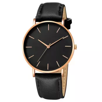 Высококачественные женские и мужские простые кварцевые часы без логотипа