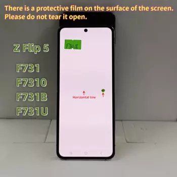 Высококачественный Amoled-дисплей для Samsung Galaxy Z Flip 5, ЖК-дисплей, сенсорный экран, дигитайзер с Dot Line для Z Flip5 F731 F731b Lcd 6,7"