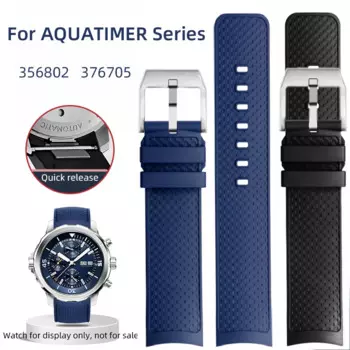 Высококачественный быстросъемный ремешок Viton для IWC Aquatimer Family браслет Darwin's Adventure IW376803 IW379503 FKM ремешок для часов 22 мм