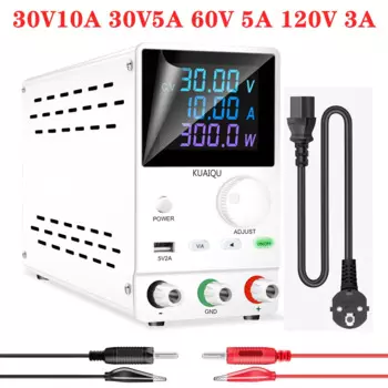 Высококачественный цветной импульсный лабораторный источник питания постоянного тока 30 в 5 А Регулируемый многооборотный потенциометр 60 в 5 А 120 в 3 А стабилизатор напряжения