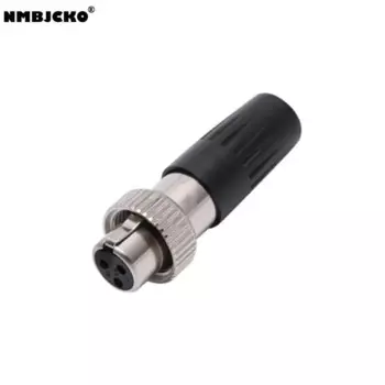 Высококачественный гнездовой аудио-микрофон mini xlr 100 шт./лот, разъем Mini XLR с винтовой резьбой A133