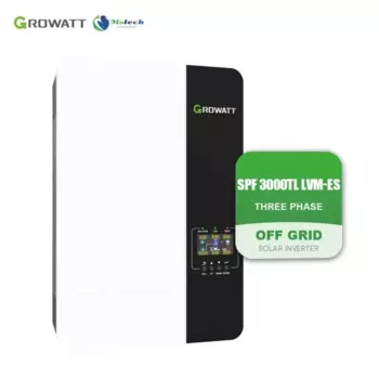 Высококачественный инвертор Growatt Spf 3000Tl Lvm-Es 3 кВт для резервной мощности и приложений с самовозбуждением, инвертор для хранения в вырезе