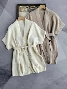 Высококачественный кардиган из шерсти мериноса с блестками