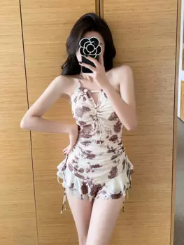 Высококачественный консервативный купальник с блузкой, закрывающей живот, новый сексуальный купальник с открытой спиной, женский летний купальник