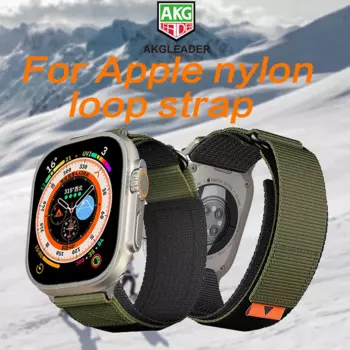 Высококачественный нейлоновый ремешок AKGLEADER для Apple Watch Ultra 1, 2,49 мм, iWatch 9, 8, 7, 45 мм Wtach