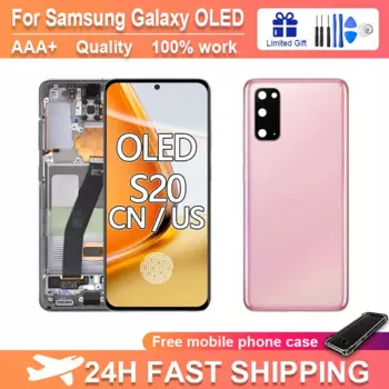Высококачественный OLED ЖК-дисплей для Samsung S20 G980 G981, рамка ЖК-дисплея SM-G980F/DS G981B/DS, дигитайзер сенсорного экрана ЖК-дисплея, запасные части
