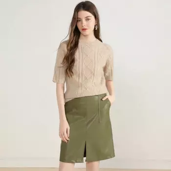 Высококачественный осенне-зимний новый кашемировый свитер aliaga 100%, толстые пуловеры с коротким рукавом, мягкий вязаный джемпер