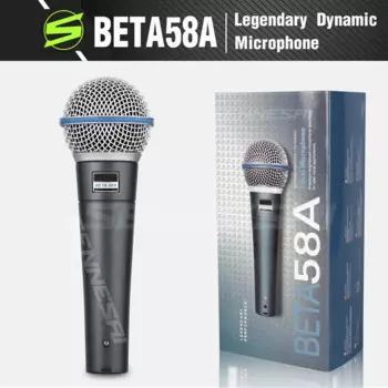 Высококачественный Профессиональный легендарный проводной микрофон SENNESAI Beta58a, динамический вокальный микрофон класса А, караоке для выступлений и сцены