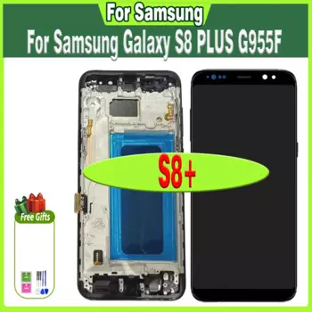 Высококачественный TFT-дисплей для Samsung Galaxy S8 Plus, ЖК-дисплей, сенсорный экран для Galaxy S8 + G955 G955F, сменный дисплей с рамкой