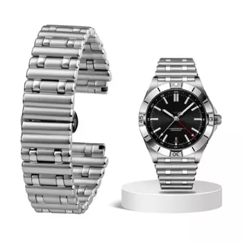 Высококачественный твердый металлический ремешок 316L для часов Breitling с механическим синхронизатором из нержавеющей стали, ремешок для часов Super Ocean 22 мм 24 мм