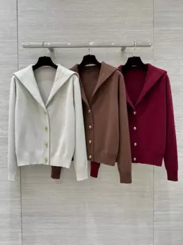 Высококачественный Женский кашемировый кардиган на пуговицах