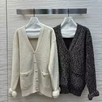 Высококачественный женский вязаный кардиган из смесового кашемира по индивидуальному заказу