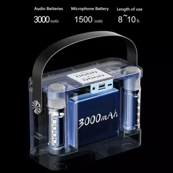 Высокомощный беспроводной портативный микрофон 120 Вт, Bluetooth-динамик, внешний звук, Бумбокс для караоке