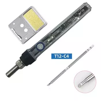 Высокомощный паяльник высокой мощности с быстрым нагревом T12, паяльник с постоянной температурой, поддерживает стандартный набор наконечников для паяльника