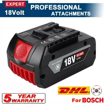 Высокопроизводительная батарея для BOSCH 18 В 10 Ач LITHIUM-ION GBA 18 В 10 Ач Профессиональная аккумуляторная батарея GBA GSR GSB BAT609