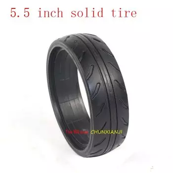 Высокопроизводительные аксессуары для скутеров, 1,5-дюймовая твердая резиновая шина, 5,5 дюйма, безкамерная шина на колесиках