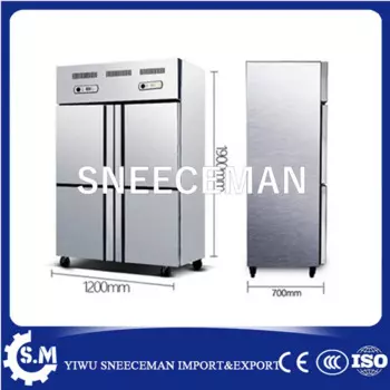 Высокопроизводительный электрический мобильный домашний холодильник с морозильной камерой, 220 В, 4 двери