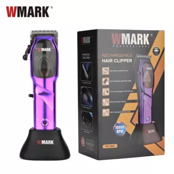 Высокоскоростная профессиональная машинка для стрижки волос WMARK NG-9003, микроскоп, магнитный двигатель 2023 об/мин, триммер, двигатель 9 В с подставкой для зарядки, 10000