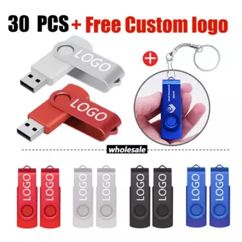 Высокоскоростной флеш-накопитель Usb 2,0 объемом 4 ГБ, 8 ГБ, 16 ГБ, 32 ГБ, 64 ГБ, 128 ГБ, флеш-накопитель с бесплатным пользовательским логотипом, 30 шт./партия