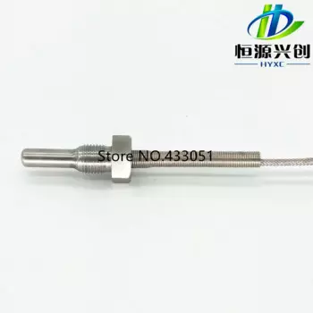 Высокотемпературный Датчик температуры PT100, диапазон-40 ~ 650 градусов по Цельсию, размеры резьбы 1/4 дюйма, длина щупа 25 мм,