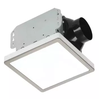 Вытяжной вентилятор для ванной комнаты Homewerks 70 CFM с магнитной отделкой из матового никеля