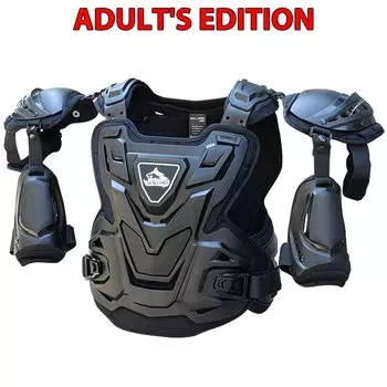 Взрослый мотоциклетный защитный жилет для мотокросса на груди и спине, безрукавка для мотокросса, Байкерский велосипедный жилет Chaqueta Moto