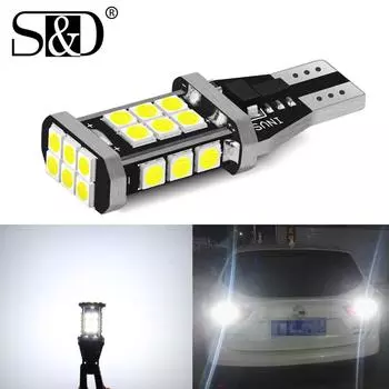W16W T15 светодиодные лампы 921 912 W16W Светодиодная лампа 3030 SMD Canbus OBC без ошибок светодиодный резервный светильник автомобиля Обратный фонарь ксеноновый белый 12 В постоянного тока