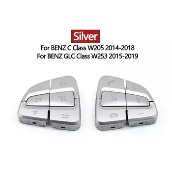 W205 W253 Автомобильная кнопка переключения громкости телефона Многофункциональные кнопки переключения для BENZ C GLC Class C180 C200 C300 GLC300