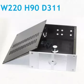 W220 H90 D311 Проходной предусилитель, корпус для наушников, корпус из анодированного алюминия «сделай сам», корпус предусилителя мощности, корпус ЦАП