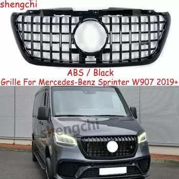 W907 GT стиль передний бампер Гриль для Mercedes-Benz Sprinter W907 универсальная версия решетки 2019 +