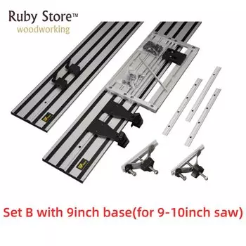 Rubyliutools направляющие для циркулярной пилы 2х1,4 м + универсальная база