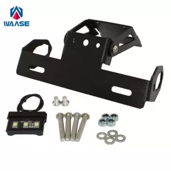 waase для Kawasaki Ninja 650 Z650 2017 2018 2019 2020 2021 2022 2023 рамка держателя номерного знака со светодиодной подсветкой хвостовой аккуратный