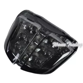 Waase для Suzuki GSXR600 GSXR750 GSX-R 600 750 2006 2007, хромированный задний фонарь, Тормозные Сигналы поворота, встроенсветодиодный Светодиодная лампа