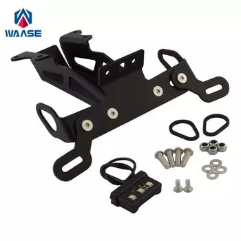 Waase для Yamaha MT-09 MT09 Tracer 2015 2016 2017 Fender регистрационный кронштейн держатель номерного знака Рамка со светодиодной подсветкой