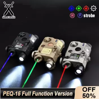 WADSN PEQ-15 LA-5B UHP Красная точка Зеленый Синий Индикаторный прицел ИК-стробоскоп Светодиодный фонарик Страйкбол Скаут Подходит для 20 мм Рельс Страйкбол Лазер