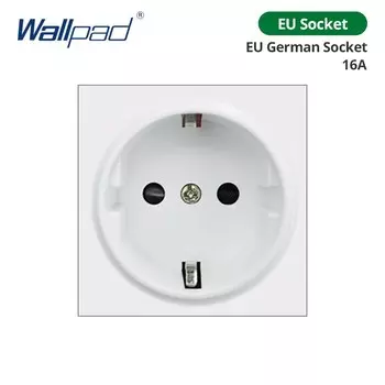 Wallpad Белая модульная настенная розетка с USB