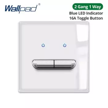 Wallpad Белая стеклянная настенная панель со светодиодом