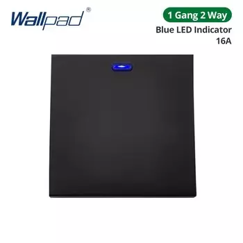Wallpad черный настенный выключатель 52*52 мм
